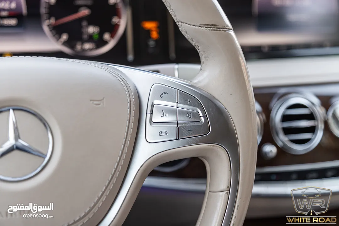 Mercedes S400 2015   السيارة وارد الشركة و قطعت مسافة 111,000 كيلو متر
