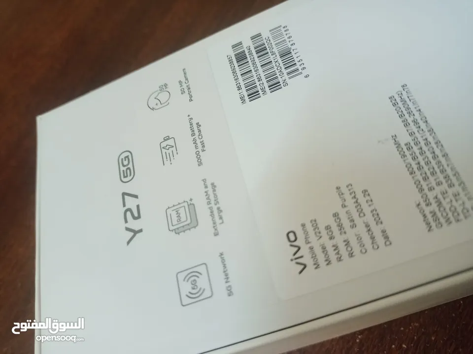 NEW vivo y27 5g 256GB RAM16GB