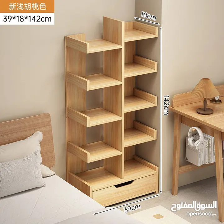 مكتبه خشبيه مميزة ولائقة لجمع انواع الكتب
