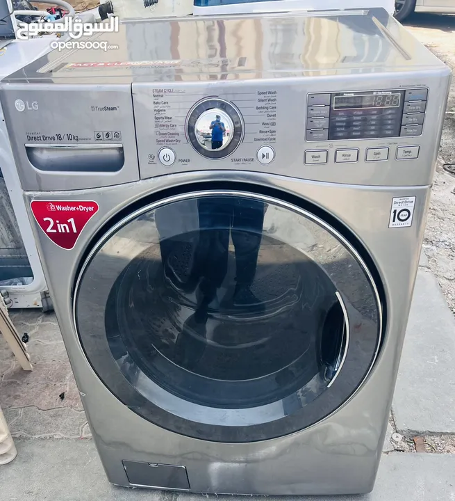 LG 18kg frontload washer+drawer for sale