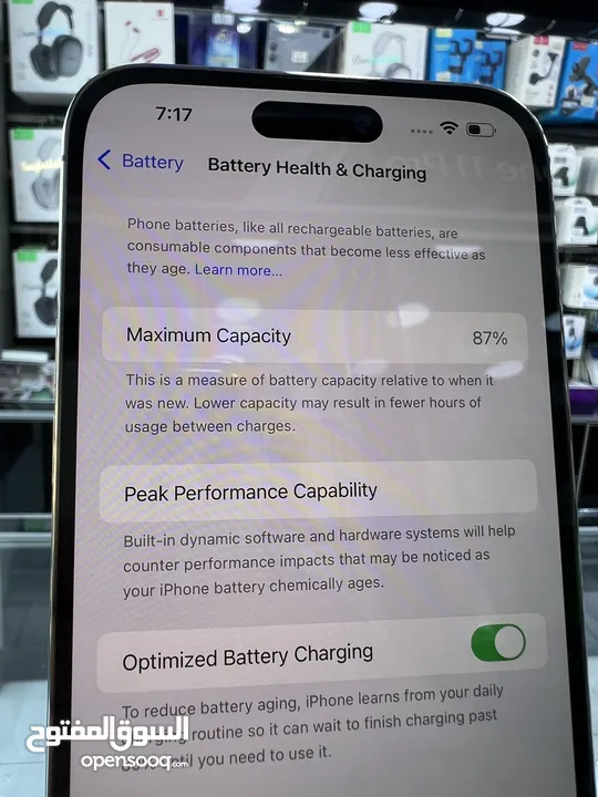 iPhone 14 Pro Max (256 GB) Used  ايفون 14 برو ماكس مستعمل  بطارية 87٪؜ بحالة جيدة  مكفول من المحل 14
