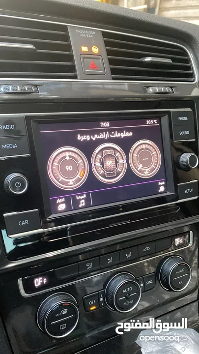 فولكسفاجن جولف - محرك بنزين اتوماتيك  Vw golf R.line 1.4Tsi