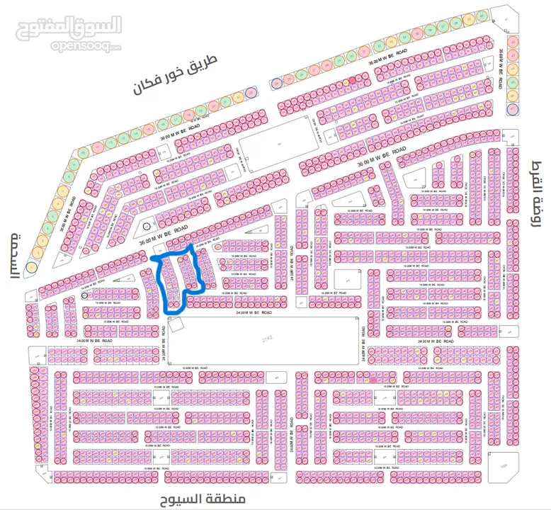 من المالك مباشرةً - أراضي سكنية وسطية أو مميزة ومتلاصقة أو فردية في منطقة المطرق في إمارة الشارقة