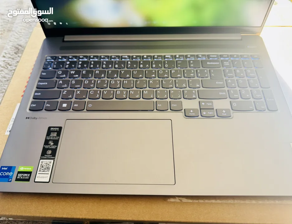 لابتوب lenovo gaming كرت 4050 وكاله ولا شخطه استخدام خفيف جدا مواصفات عاليه