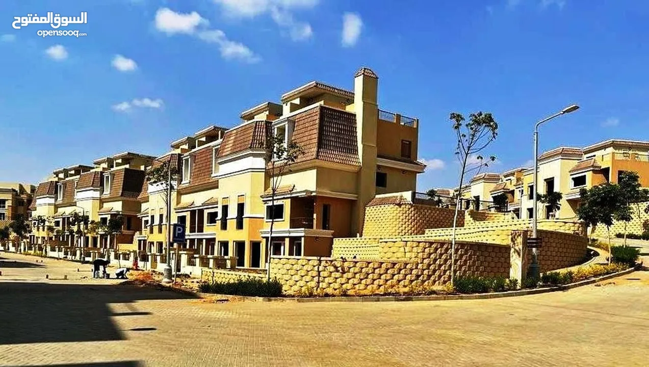 دوبلكس S Villa للبيع بالتقسيط مساحه 239 م مع برايفت جاردن كمبوند سراي - Duplex villa for sale