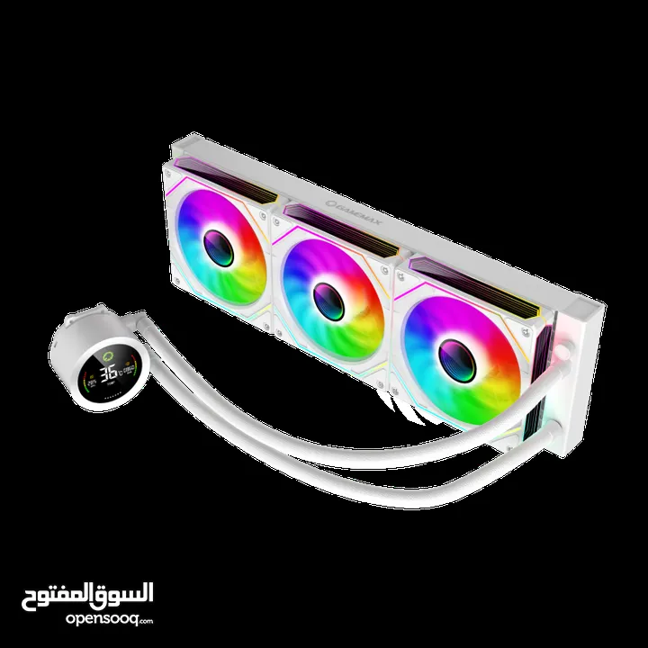 مراوح تبريد مائية مع شاشه تبريد قياس 360 سم  Gamemax IceBurg 360 Digital WH Fan