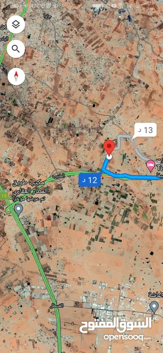 للبيع قطعة أرض 4.7 دونم في اللبن المحطه قرب الميه