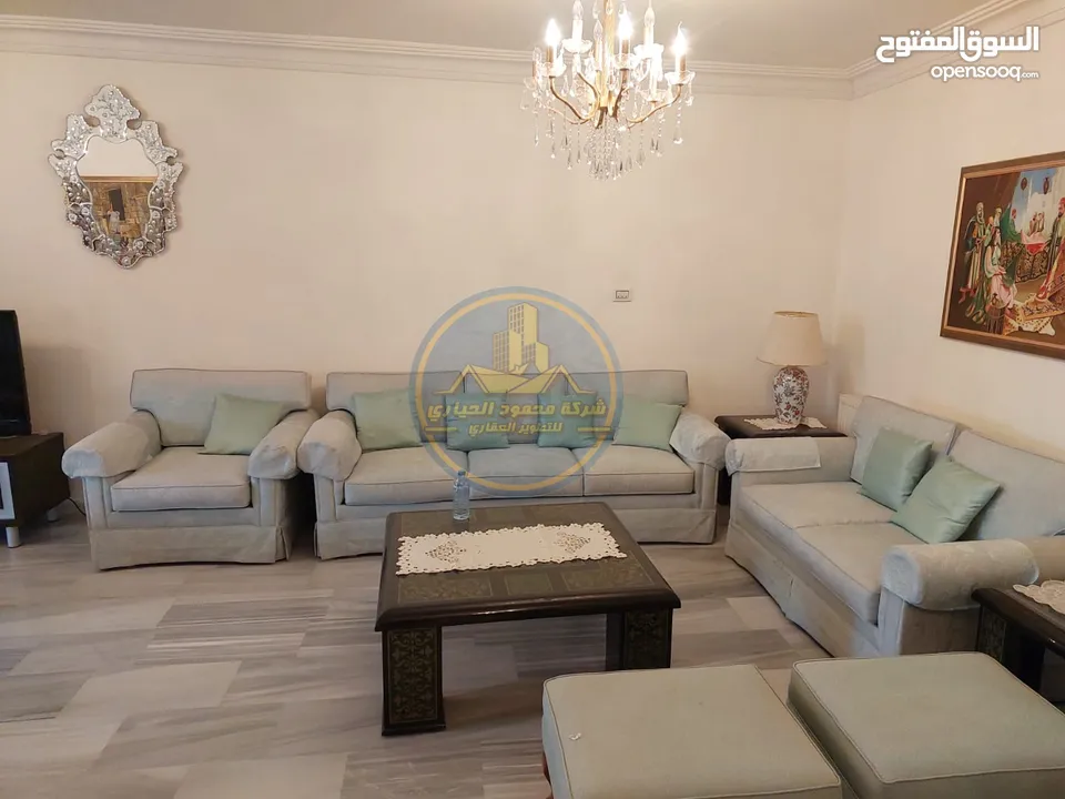 رقم الاعلان (5315) شقة أرضية للبيع في الرابية مقابل شيف اياد موقع مميز