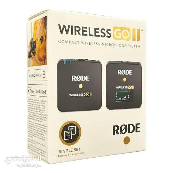 RØDE Wireless GO II مايكروفون رود مستعمل فتره بسيطه
