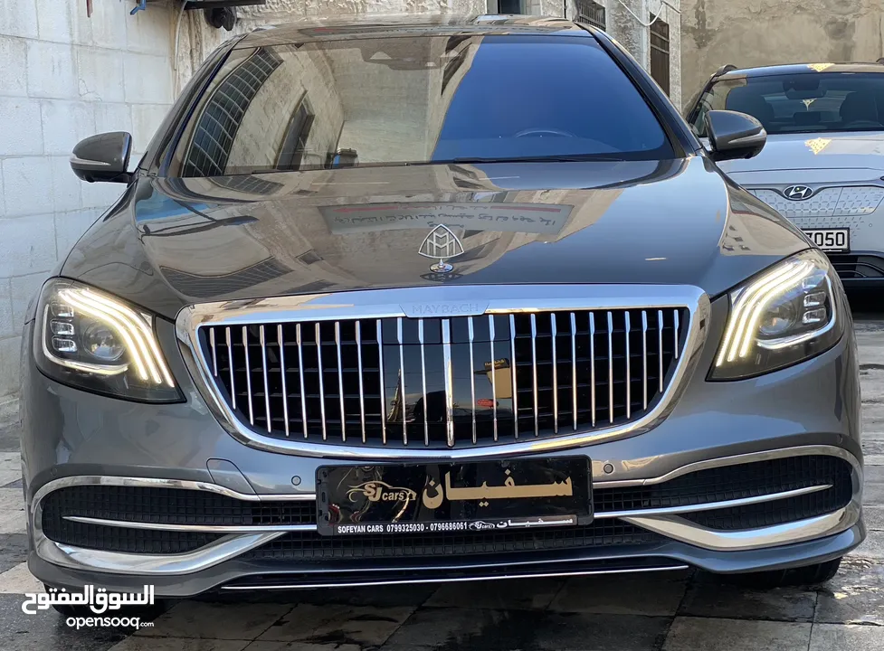 ‎‏Mercedes S320 2018 Converted Maybach كاش اقساط عن طريق المعرض مباشره