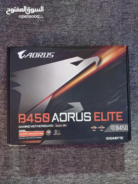 ماذربورد AMD B450 AORUS ورامات Kingston FURY