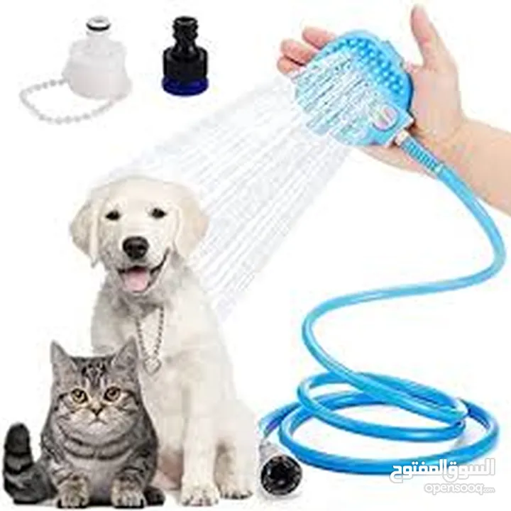 خرطوم وفرشاة ادوات تنظيف الحيوانات الكلاب و القطط   بشكل سريع