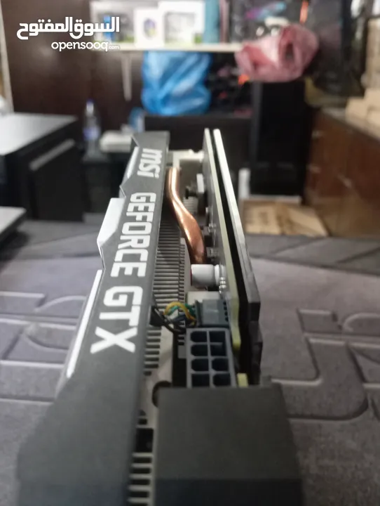 كرت شاشة MSI GTX 1660 SUPER (6GB) مناسب للفئات المتوسطة بلمع كرتونة ما شاء الله مبارك لصاحب النصيب