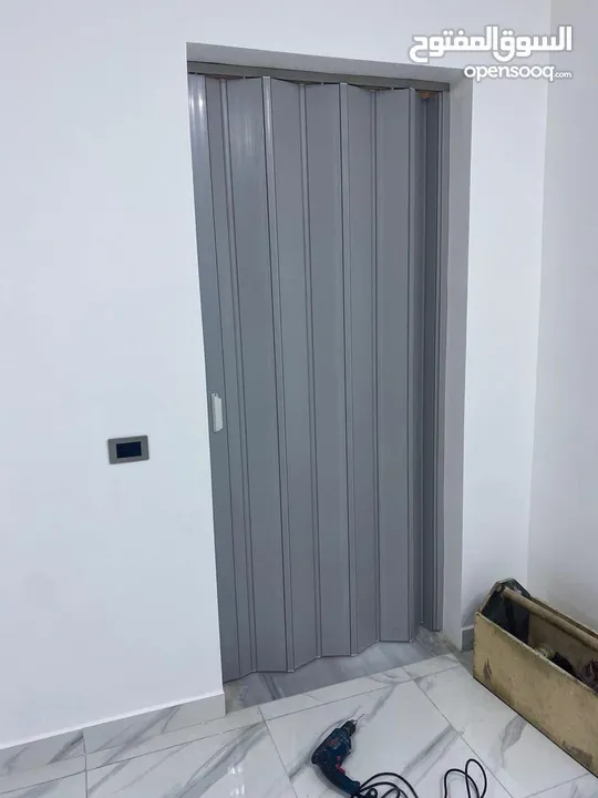 ابواب متر بمترين  ابواب أكورديون قوالب ايطالي
