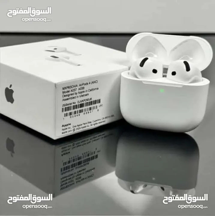 أختار الأصلي وريح راسك النسخة الأحدث والأقوى  بطارية تصل إلى 5ساعات من الأستخدام Apple AirPods 4 AN