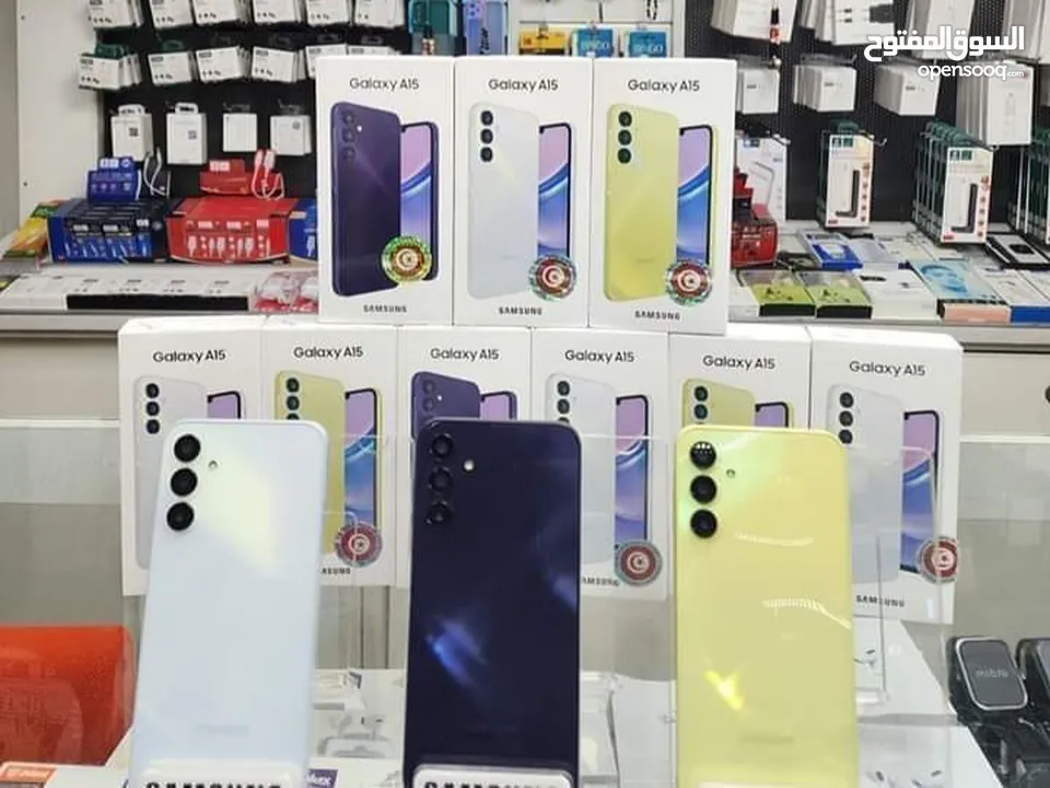 جديد Samsung A15 رام 8 و 12 و 16 جيجا 128 و 256 متوفر توصيل هدية كفر ولزقة وشاحن الاصلي