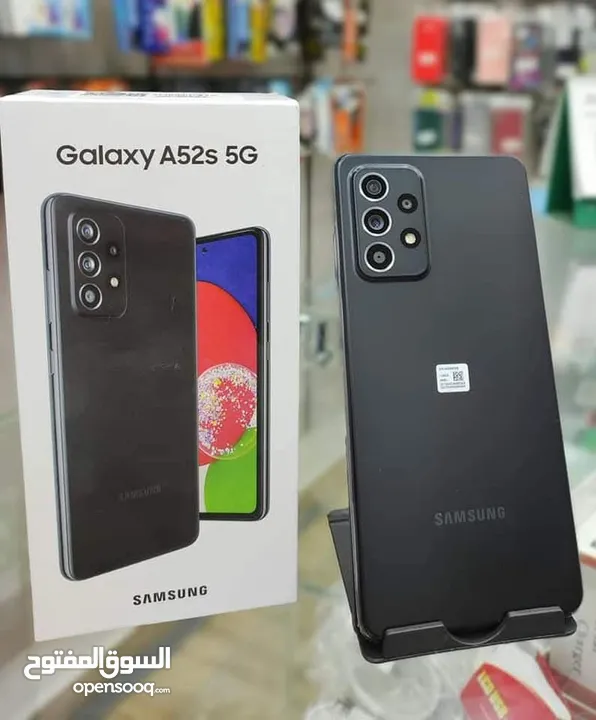 مستعمل اخو الجديد Samsung A52s 5G رام 16 جيجا 256 أغراضة والكرتونه الأصلية متوفر توصيل