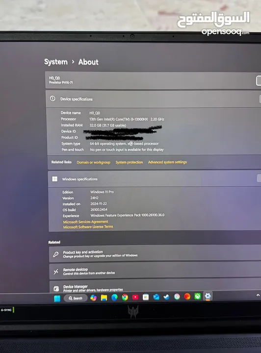 Acer predator helios 16 RTX 4080 Cor i9-13900Hx