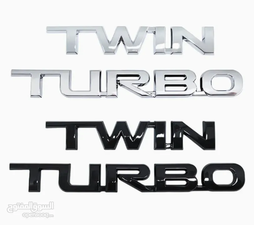 شارة "Twin Turbo" لسيارة لاند كروزر - فقط 6 ريالات