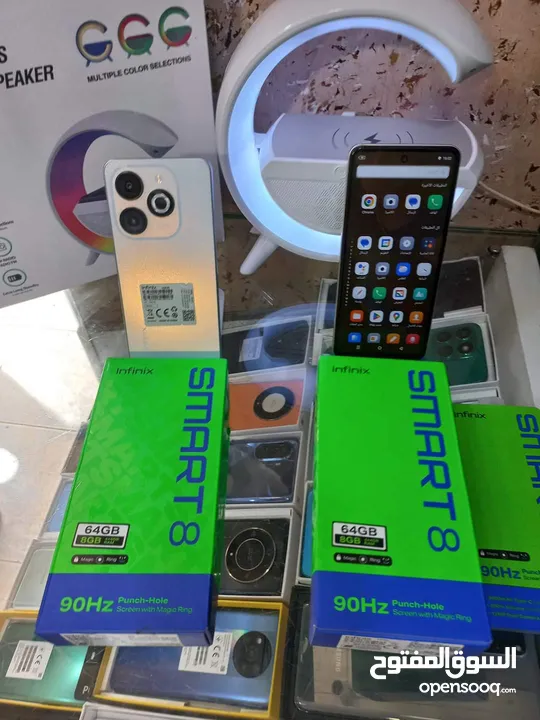 جهاز جديد بالكرتونة Smart 8 رام 4 جيجا 64 مكفول سنة متوفر توصيل