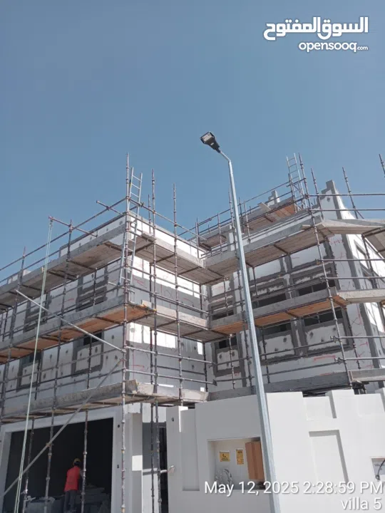 Tiles work and wall plaster