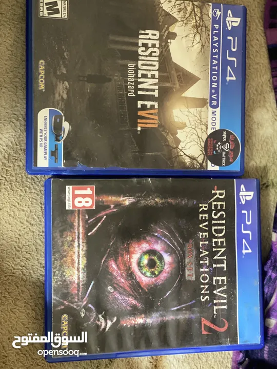 لعبة بلايستيشن 4 resident evil revolution و resident evil biohazard