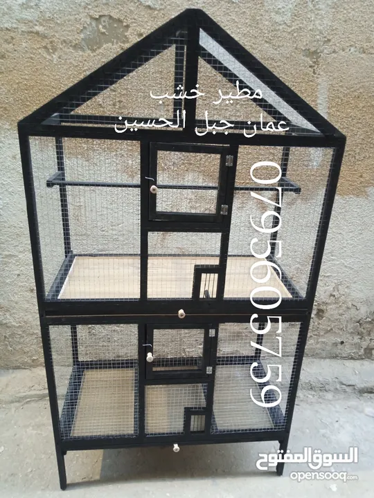 مطاير وأقفاص خشب جديده