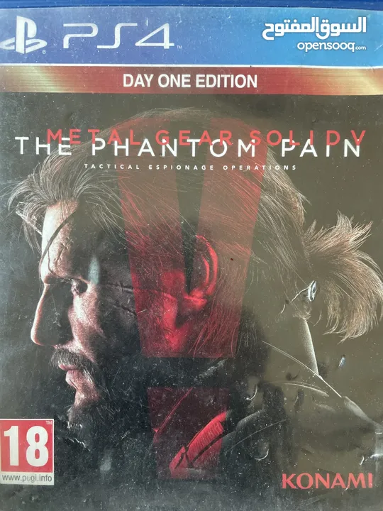 سيديات العاب تختيم playstation4 (uncharted 3 اجزاء) و Metal Gear Solid V: The Phantom Pain