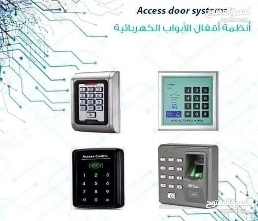 access_control نظام التحكم بالابواب كرت + رقم سري سهولة الاستخدام