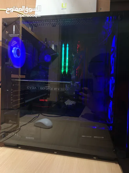 للبيع جهاز PC قوي للألعاب والبث — RTX 2070 SUPER + i7-8700