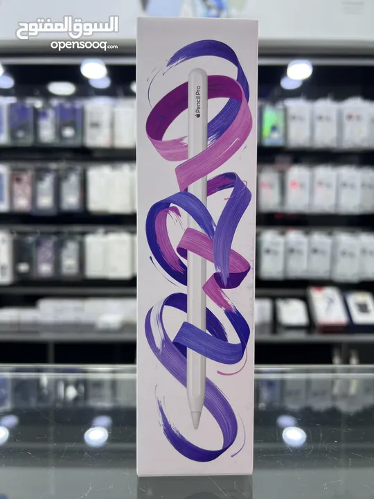 Apple Pencil Pro ( 2024 ) قلم ابل برو الجديد كليا بتصميم عصري  توصيل مجاني داخل عمان لمناطق معينة