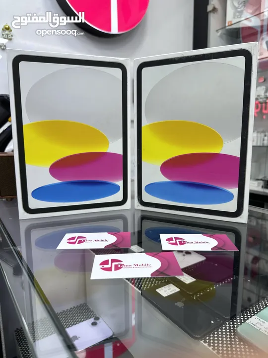 iPad 10 (64 GB) ايباد ابل جديد مسكر  بالكرتونة كفالة سنة كاملة 64 جيجابايت متوفر لون سلفر و ازرق