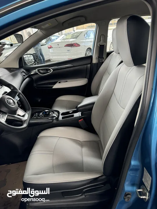 Nissan Sylphy Electric 2019نيسان سيلفي فحص كامل عداد 58 الف اصلي داخل جلد ابيض