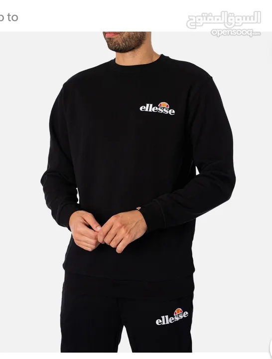 Ellesse Fierro Crew Neck Sweat Black -