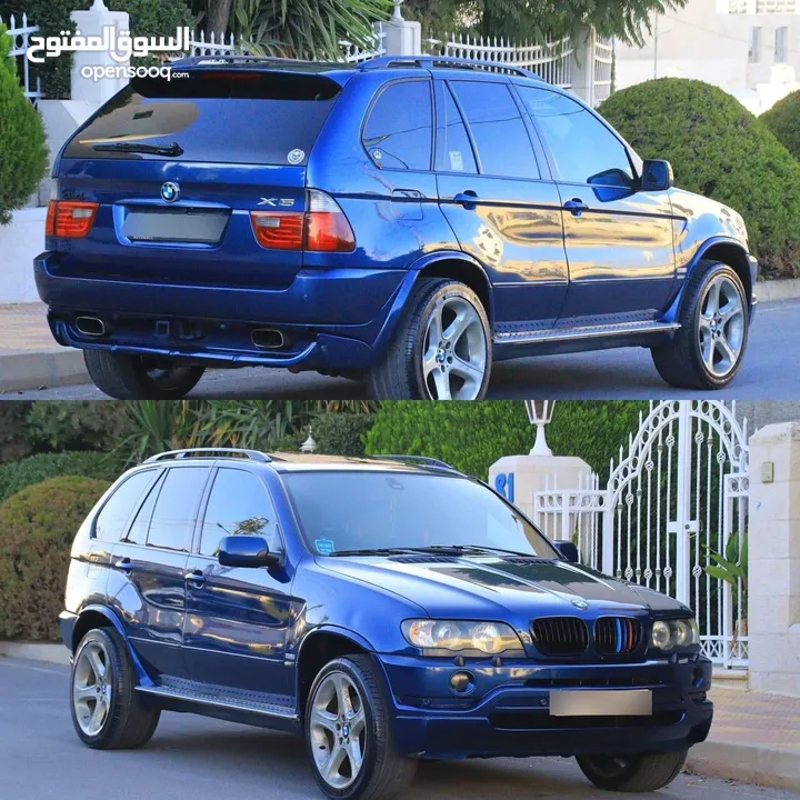 BMW X5 موديل 2001 فحص كامل ترخيص وتنازل واطي للبيع او البدل ع مرسيدس E200 موديل 2004