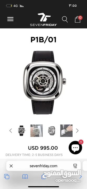للبيع او البدل على ابل ووتش  ساعه sevenfriday اورجنال