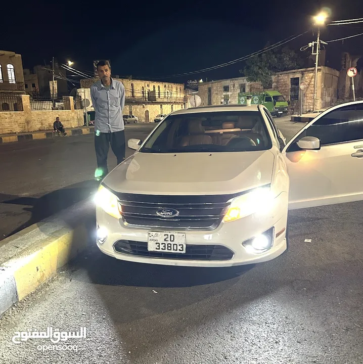 فورد فيوجن 2010 ابيض لؤلؤي فل كامل فحص كامل