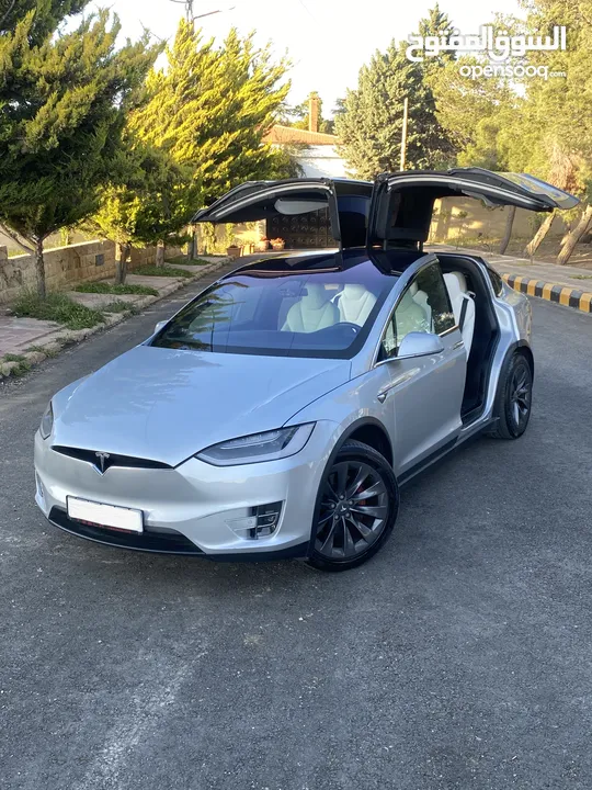 TESLA MODEL X 100 D 2017 SILVER