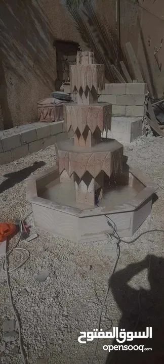 نوافير وشلالات وباربيكو وجميع انواع ديكورات الحجر الطبيعي  العنوان الزرقاء الجديده