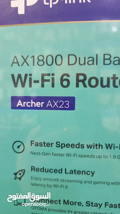 راوتر انترنت شبكات انترنت وايرلس تي بي لينك TP Link wifi 6 router ax23 for internet connection