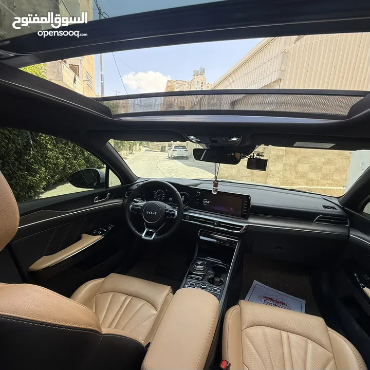 كيا kia k5 2022  ليمتيد فل اعلى صنف وارد كوري  فحص كامل 7جيد
