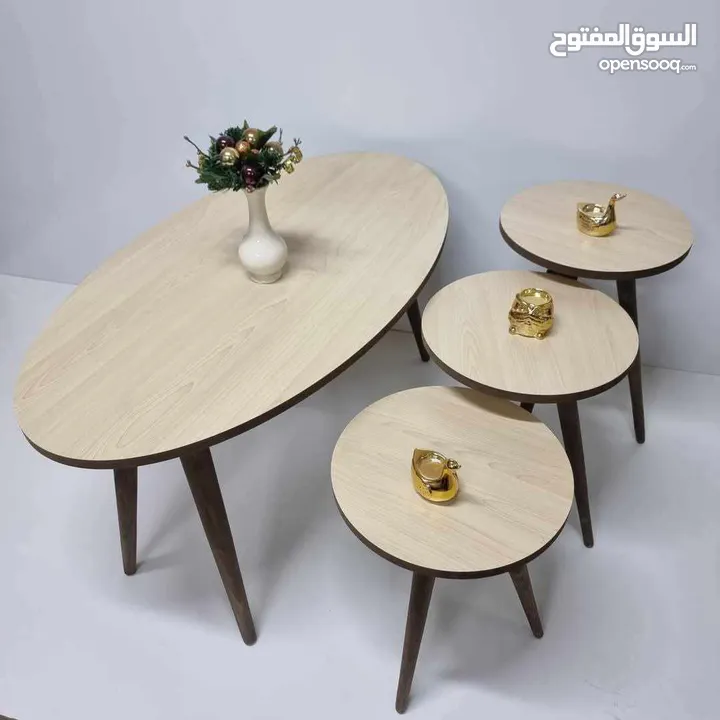 طاولات وسط نظام تركي  4 قطع     العرض لفتره محدوده سارع بالطلب