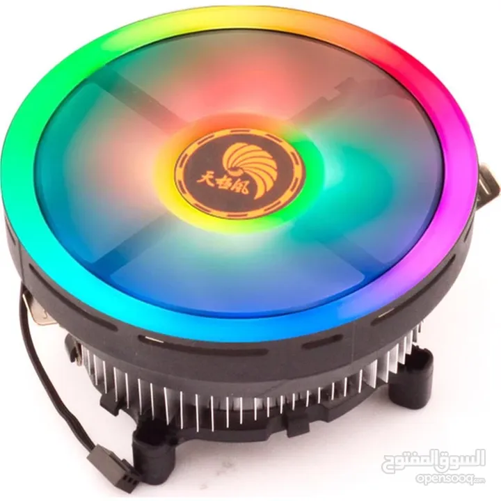 مبرد هوائي احترافي ملون للمعالجات ROSEFINCH RGB CPU COOLER FOR INTEL LGA1700 - AMD AM4