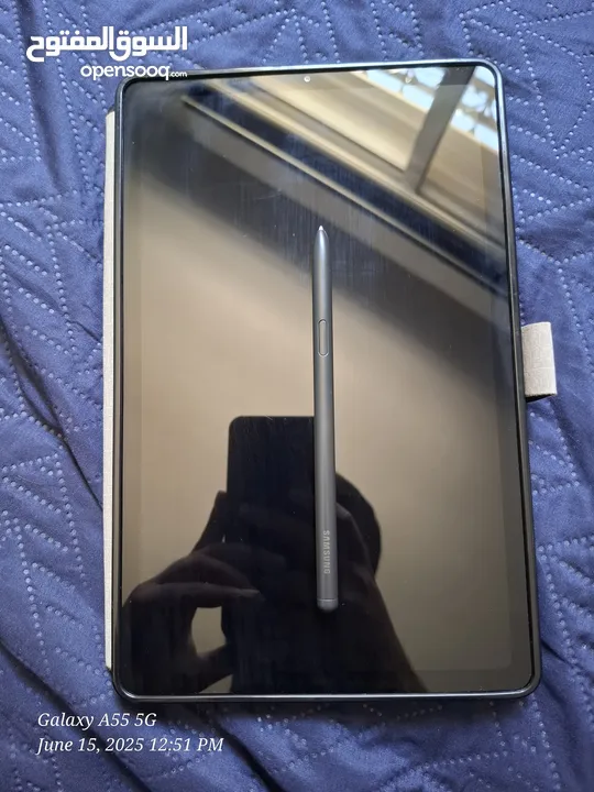 تاب Samsung Galaxy Tab S6 Lite بحالة ممتازة  كرتونة + قلم + ملحقات جديدة + كفر هدية