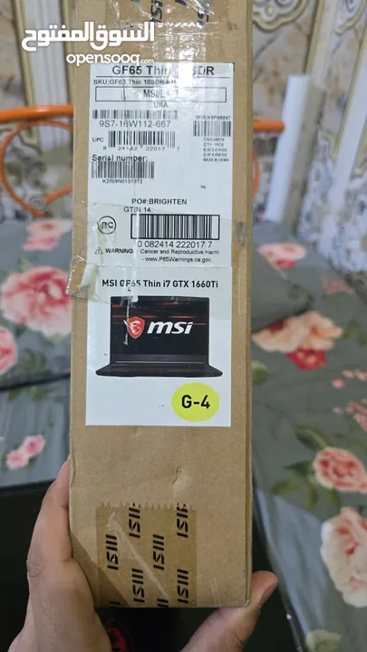 لابتوب msi gf65 thin عطلان للبيع