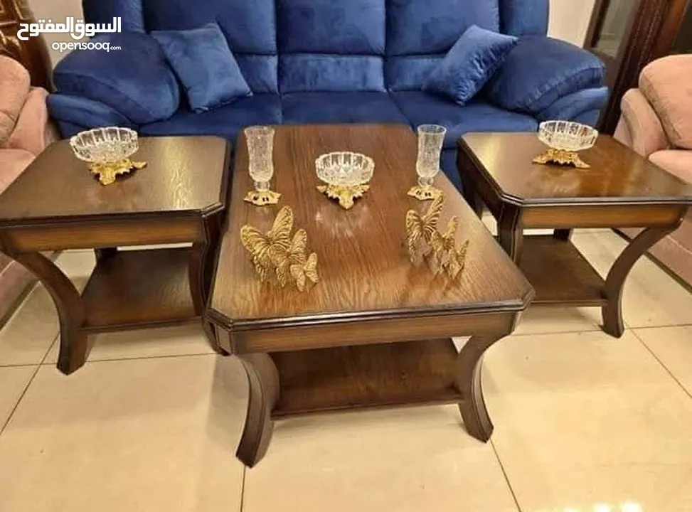 طقم طربيزات اجمل الموديلات الملوكية اقل الاسعار طاولة وسط طاولة شاشة اطقم طربيزات