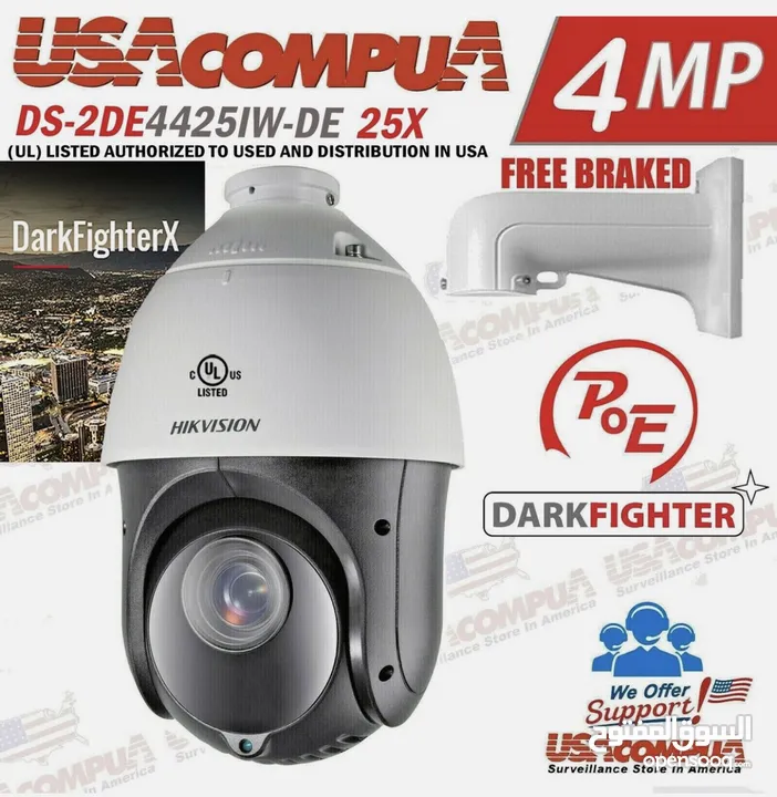 HIKVISION PTZ 4MP 25X ZOOM 150M IR IP NETWORK DS-2DE4425IW-DE DARKFIGTHER