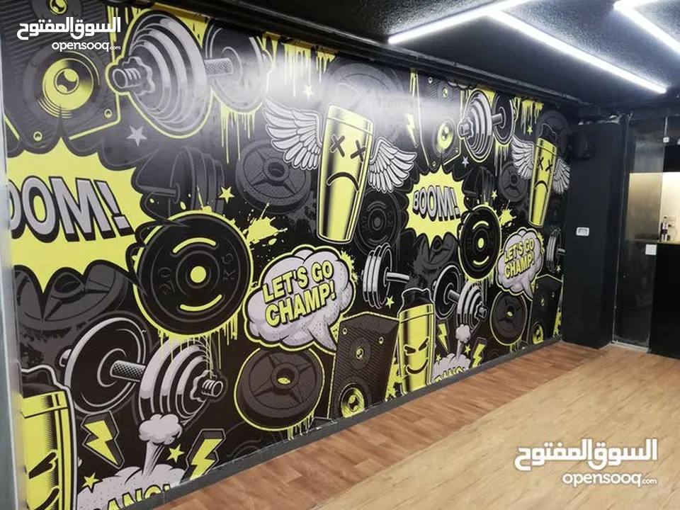 تصميم وتنفيذ الارمات بكل انواعها وطباعه وتلزيق الستكر والسي ثرو
