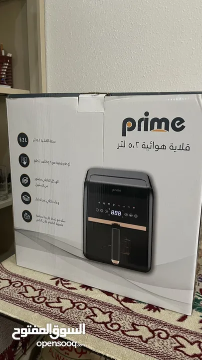 قلاية هوائية (اير فراير) برايم 5.2 لتر جديدة والله لم استعملها وجديدة وغير مفتوحة من الكيس