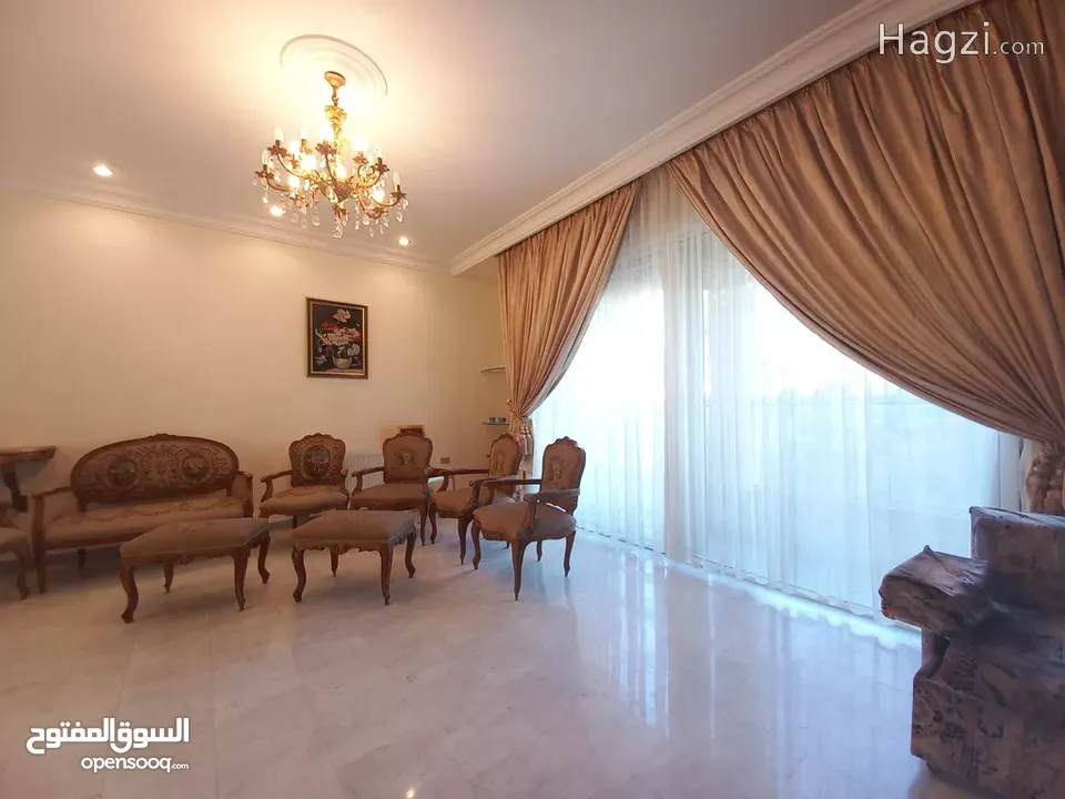 شقة شبه مفروشة للإيجار في الدوار الرابع  ( Property 35910 ) سنوي فقط